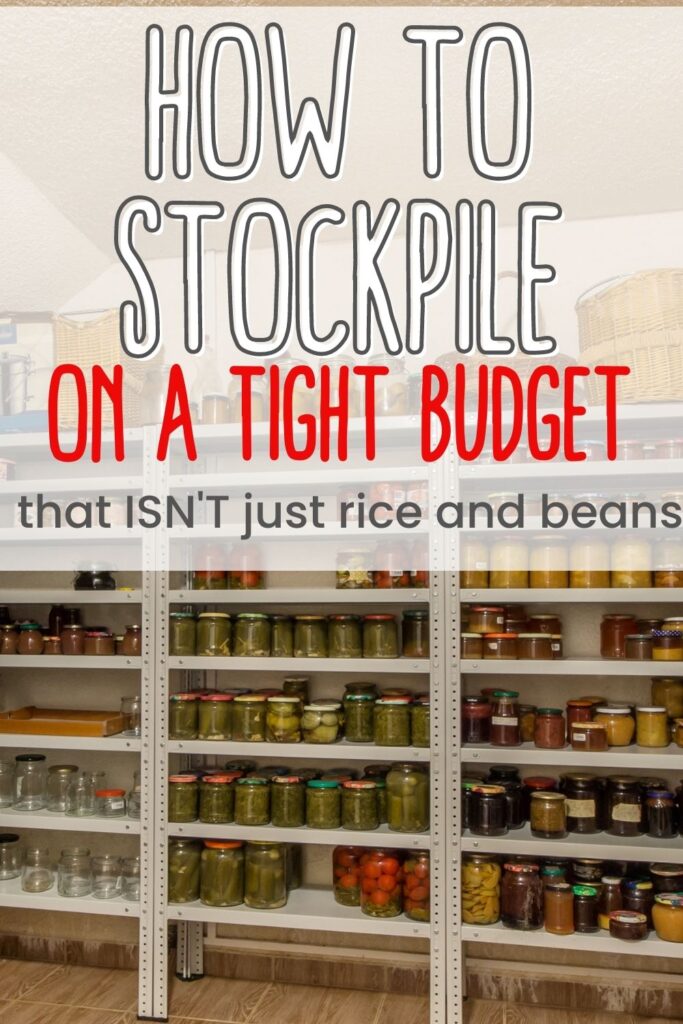 starting a stockpile with no money
